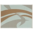 thumbnail image 4 of Reversible Mats 159127 Outdoor Patio / RV Camping Mat - Swirl (Brown/Beige, 9-Feet x 12-Feet), 4 of 5