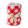 The Pioneer Woman Charming Check Plush Throw, 50" x 72", Red