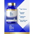 thumbnail image 3 of Suplemento Carlyle de vitamina B6 100 mg 250 tabletas vegetariano, 3 of 7