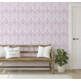 thumbnail image 3 of S4Sassy Elegant Floral Arch Wallpaper Pink Walls Covering, 25" x 120" Self-Adhesive Vinyl Wall Paper, Walls Wrap, Easy DIY Wall Covering For Farmhouse Bedroom, Living Room, Cabinets, Living Spaces, 3 of 8