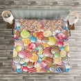 thumbnail image 3 of Ambesonne Colorful Quilted Bedspread Set 3 Pcs, Candy Store, King Size, Multicolor, 3 of 3