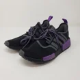 thumbnail image 1 of Adidas NMD R1 Black Active Purple Grey Kings Ravens GW5664 Men's Shoe Size 8.5, 1 of 6