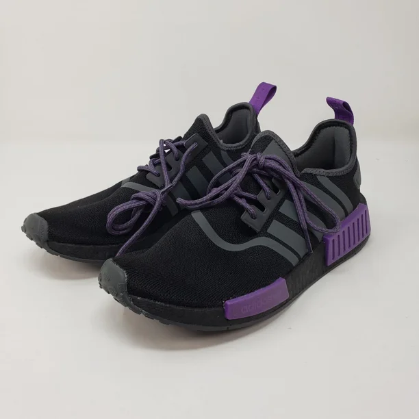Adi - das NMD R1 Black Active Purple Grey Kings Ravens GW5664 Men's Shoe Size 8.5