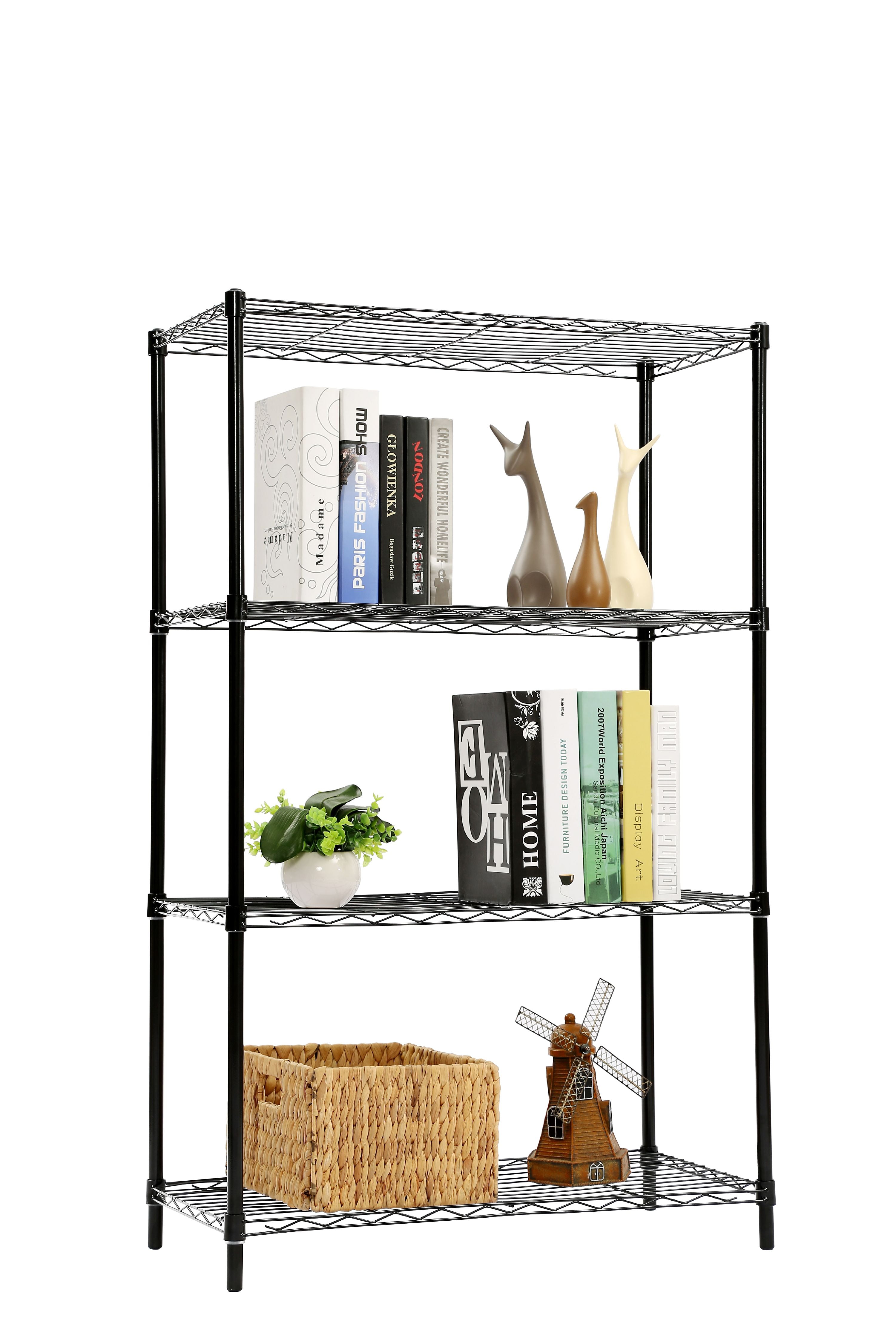 Home Basics 3tier Wide Steel Wire Shelf