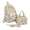 White, variant on Cherry Backpack with Pencil Bags and Lunch Box - Cute Kawaii Backpack Set Aesthetic Daypack Cute Rucksack (C01 Cherry Pink)
