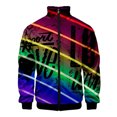 thumbnail image 3 of Chaqueta con cremallera y estampado 3D de arcoíris LGBT para hombres y mujeres, chaqueta holgada de manga larga con estampado del Día del Orgullo Gay, chaqueta con personalidad, top de calle, 3 of 5
