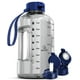 thumbnail image 1 of Botella de agua AQUAFIT de medio galón, 2 litros, con marcador de tiempo, sin BPA, 1 of 8