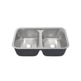 thumbnail image 2 of Toulouse 32 x 19 Low Divide Stainless Steel, Dual Basin, Under-Mount Kitchen Sink, 2 of 11