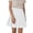 White, variant on Girls' Uniform Skirts School Pleated Flared Elastic Waistband Mini Skorts Built in Shorts with Pockets