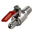 thumbnail image 1 of Bev Rite Valve d'Arrêt Filetée MFL Air / CO2 1/4 NPT x 1/4 Pouces MFL Filetée, 1/4 Pouces MFL Filetée, Argent, 1 of 3