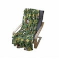 thumbnail image 4 of Tropical Soft Flannel Fleece Throw Blanket, Pineapples Banana and Coconut Pattern in Fern Leaves Exotic Hawaiian, Cozy Plush for Indoor and Outdoor Use, 50" x 60", Green Brown Yellow, by Ambesonne, 4 of 6