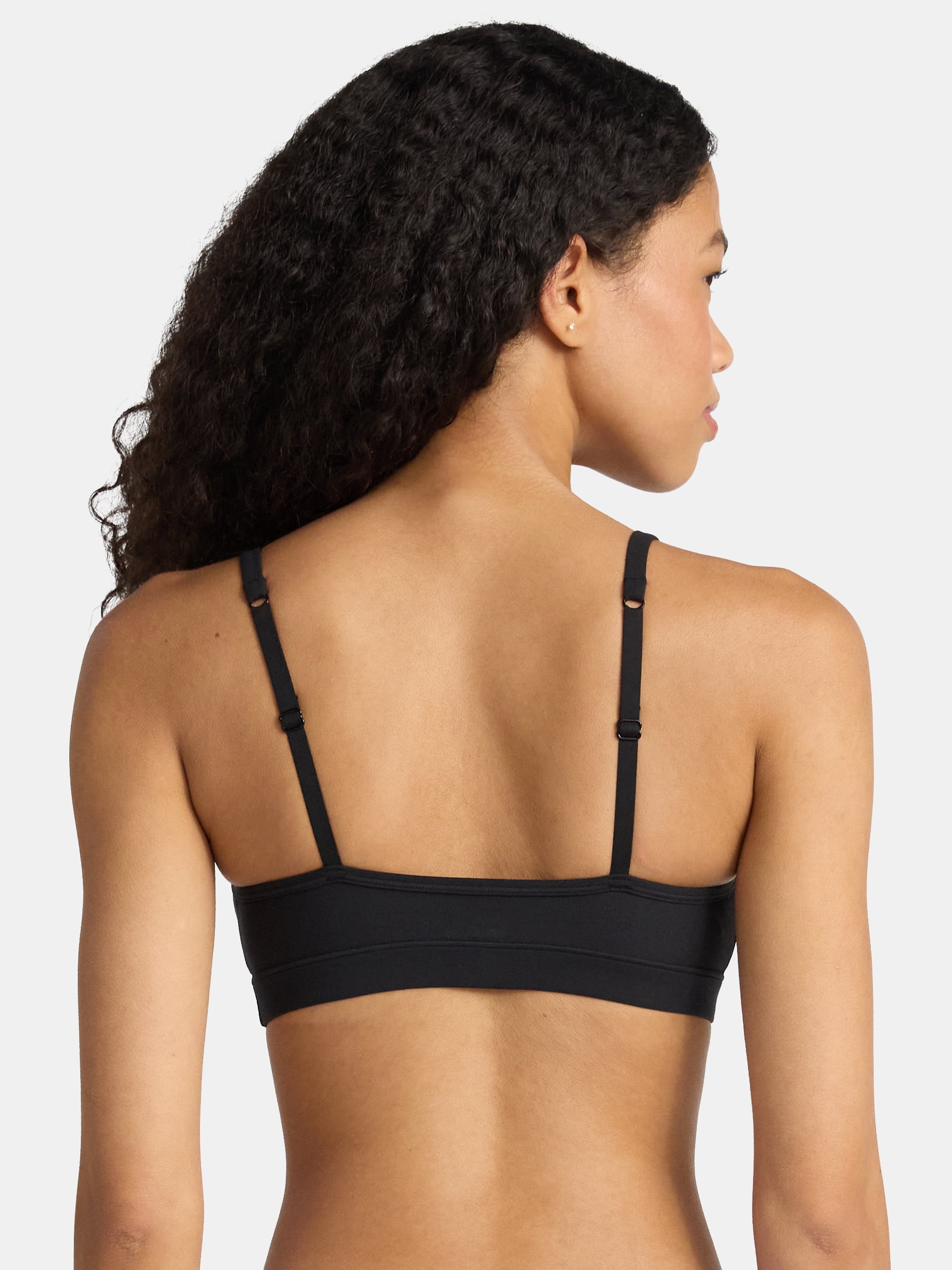 No Boundaries Fit Stretch Scoop Bralette with Lace, Women's XS-3XL
