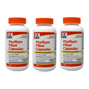 Quality Choice Psyllium Fiber Capsules, Plant-Based Soluble Fiber for Regularity Support, 320 Count Pack of 3
