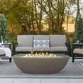 thumbnail image 2 of Real Flame Riverside 58" Oval Concrete Propane Fire Pit in Glacier Gray, 2 of 6