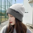 thumbnail image 4 of Women's Winter Cap Classic Beanies for Women Roll Up Edge Skull Cap Fisherman Beanie Accessories for Outdoor Travel, 4 of 7