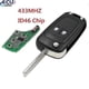 thumbnail image 1 of 2 Buttons 433mhz With Id46 Chip Remote Control Key Fob For Chevrolet Aveo Cruze Orlando Hu100 Blade, 1 of 5