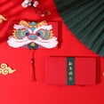 thumbnail image 3 of Juego de sobres rojos tradicionales, 5 o 6 bolsillos, 925 mm/36,4 pulgadas, para el dinero de la suerte del Festival de Primavera, con capacidad para entre 600 y 1200 RMB, Año Nuevo chino, 3 of 8