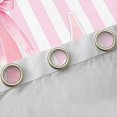 thumbnail image 4 of Manfei Pink Ribbon Bow Tie Curtains and Drapes Pack of 2 (52x63 Each),Alphabet L Pattern Black Out Curtains, 4 of 6