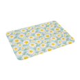 thumbnail image 5 of Salouo Daisies Flowers Pattern Outdoor Indoor Sturdy Doormats 16’’×24’’, Anti Fatigue Soft Flannel Thick Door Mat,Non-Slip Rectangle Rug Cushion, 5 of 7