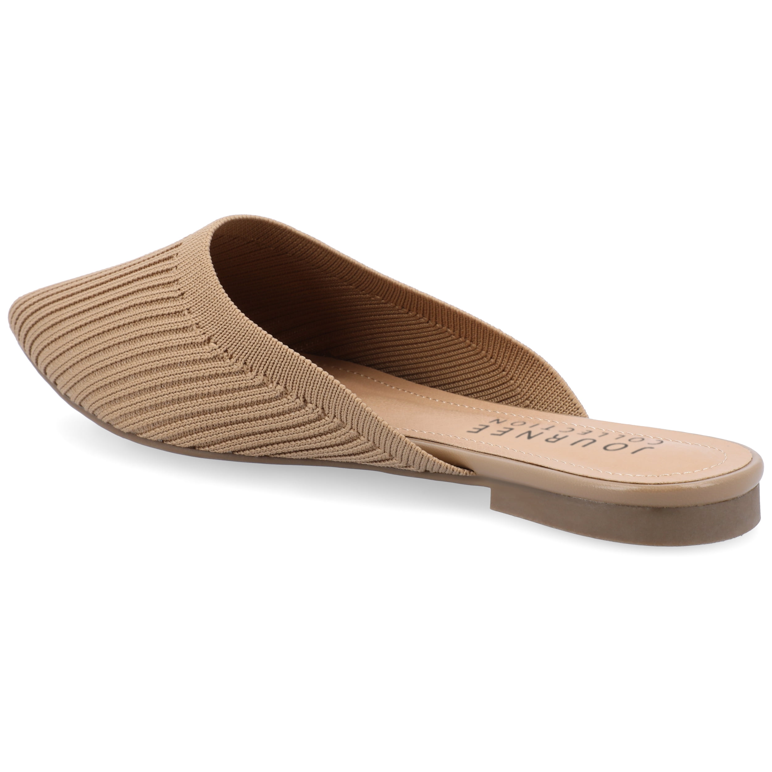 Journee Womens Aniee Slip On Almond Toe Mule Flats, Widths Available