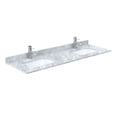 thumbnail image 4 of Wyndham Collection Miranda 66" Plywood Double Bathroom Vanity in Nickel/White, 4 of 6