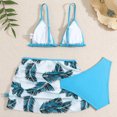 thumbnail image 2 of Xijirk Big Girls Three Piece Swimsuit Leaves Bikini Net Swimsuit,Swimsuit Girls,Size 14-15 Years, 2 of 5