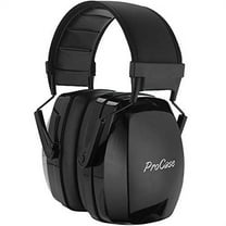 ProCase Noise Reduction Safety Ear Muffs, NRR 35dB Noise Concelling Ear Protection Headphones, Hearing Protection Ear Defenders for Shooting Gun Range Mowing -Black
