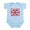 Sky Blue, variant on - I'm Bloody Awesome! Union Jack Flag Body Suit - Baby Light Bodysuit, Size Newborn - 24 Months