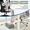 thumbnail image 3 of Foot Rest for Under Desk at Work, Adjustable Footrest for Office Chair & Gaming Chair,Ergonomic Footrest Pillow Desk Foot Stool with Washable Cover for Home, Airplane, Travel (Gray), 3 of 6