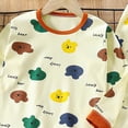 thumbnail image 4 of TOWED22 Toddler Infant Baby Girl Boy Outfits 2pcs Long Sleeve Sweatshirt Tops Tee Casual Joggers Pants Cartoon Print Clothes Clothing Set(Light Yellow,7-8 Y), 4 of 4