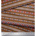 thumbnail image 3 of Soimoi Velvet Fabric Aztec Southwestern Print Fabric by The Yard 58 Inch Wide, 3 of 3