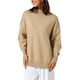 thumbnail image 1 of SUÉTER PULLOVER CHIC PARA MUJERES DE LARGA MANGA CON CUELLO ALTO SUELTO Y OVERSIZED, TOPS CASUAL 2025 XL CAQUI, 1 of 6