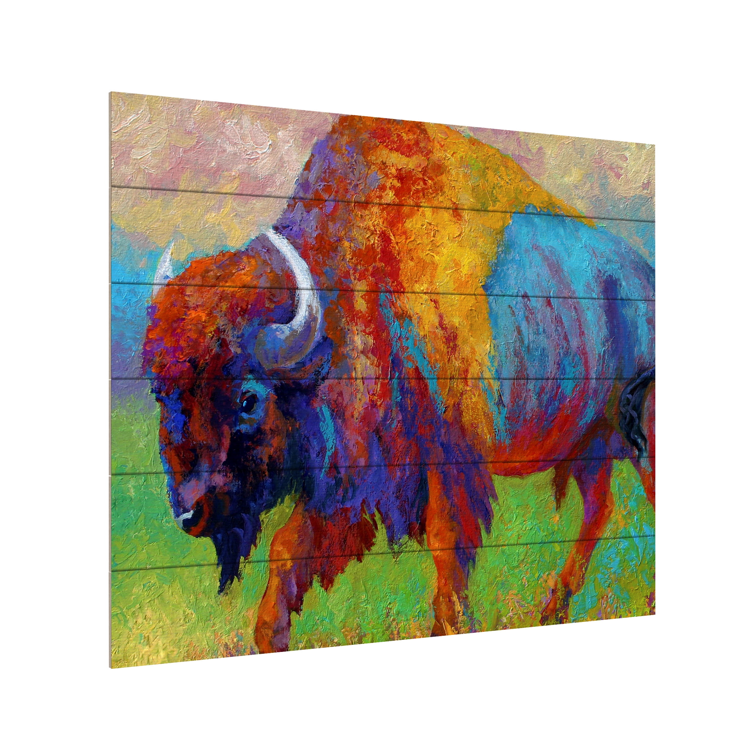 Marion Rose 'Journey Unknown' Wood Slat Art
