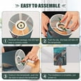 thumbnail image 4 of Sea Turtle Swimming Bedside Table Lamp LED Warm Lights with USB Charging Port Retro Cylinder Desk Lamps, 4 of 7
