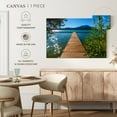 thumbnail image 5 of Elephant Stock Dock At Diamond Lake Wall Art - Horizontal Canvas Wall Art - Living Room Wall Decor - Nature Canvas - Green And Teal Decor - 36" x 24", 5 of 8
