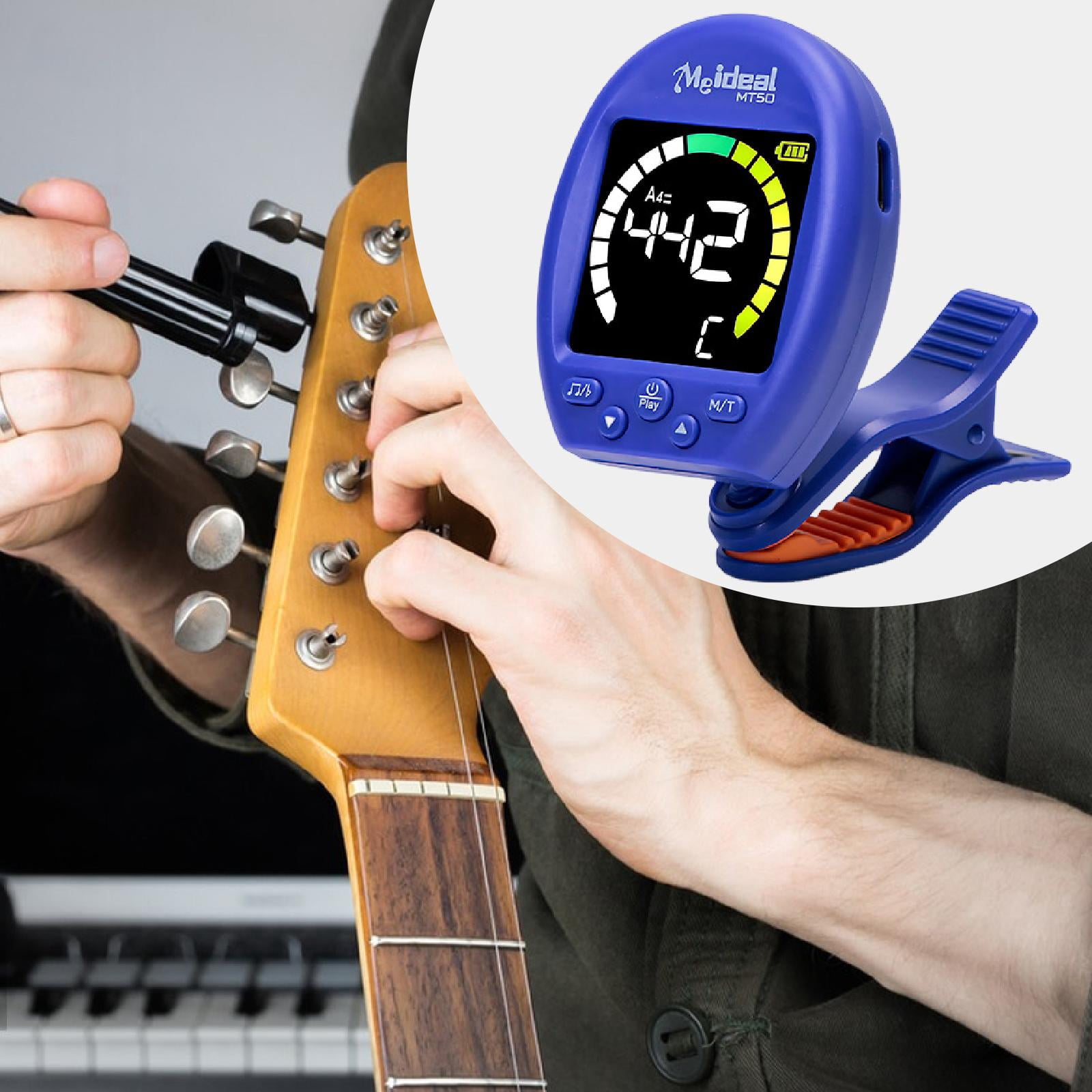Guitar Tuner Ukulele Tuner Violin Tuner 360 Degree Rotatable Clip for Music Players and Bands