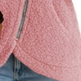 thumbnail image 4 of Kukoosong Women's Fleece Jackets, Fashion Zip Up Thicken Soft Fuzzy Fleece Coats, Trendy Winter Warm Sherpa Jacket Hooded Outwear with Pockets, 4 of 6