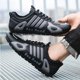 thumbnail image 5 of Nuevos zapatos de cuero para hombre, zapatos deportivos informales de fondo plano, zapatillas deportivas ligeras y cómodas para hombre, zapatos transpirables para monopatín, 5 of 5