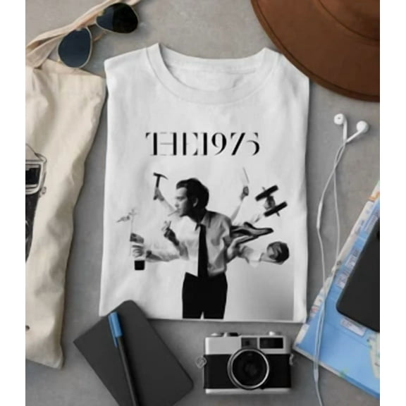 The 1975 album NEW T-shirt white Short sleeve all sizes S-5Xl