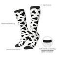 thumbnail image 5 of Cow Spots Print Knee High Socks for Women Long Leg Warmers Socks, 5 of 7