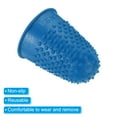 thumbnail image 4 of Uxcell Rubber Finger Tips Silicone Thumb Fingertip Protector Covers Guard Pads Thimble Grips Blue Medium Size 20 Pack, 4 of 5
