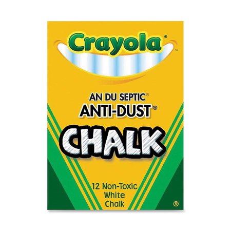 Crayola Chalk Anti-Dust White Chalk