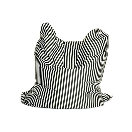 THE BULL Large Fashion Bean Bag Chair - Black & White