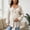 Beige, variant on Maternity Hoodies for Women Ribbed Knit Long Sleeve Maternity Hooded Sweater Fall Pregnancy Shirts,Green