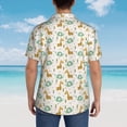 thumbnail image 5 of Haiem Giraffe And Elephant Printed Hawaiian Shirt for Men - Men’s Casual Beach Summer Shirts - Stretch Fabric with Modern Fit-XX-Large, 5 of 7