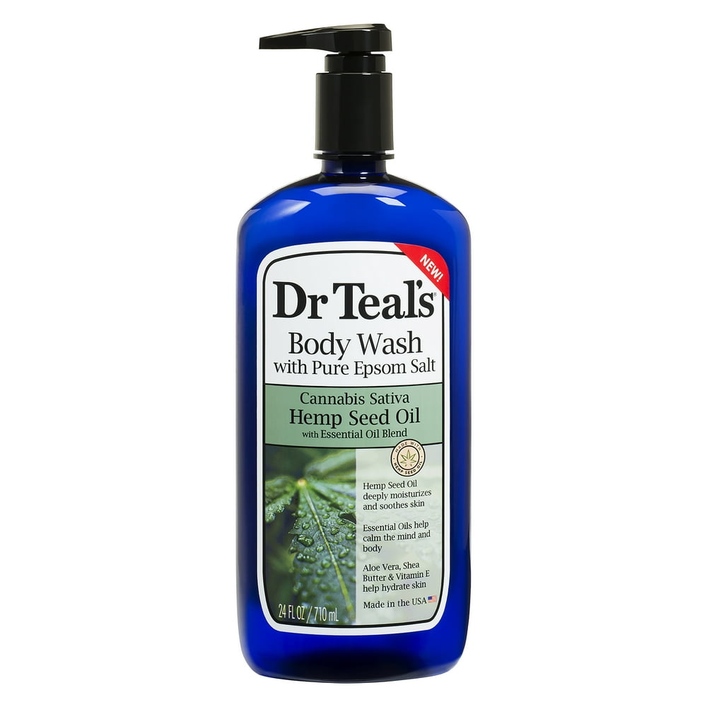 Dr Teal's Hemp Seed Oil Body Wash, 24 oz.