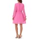 thumbnail image 3 of INSPIRE CHIC Vestido de Mujer Gilding Star Cuello en V de Manga Larga Fiesta Corte A en Rosa Oscuro, 3 of 6