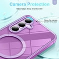 thumbnail image 3 of Casetego Phone Case for Galaxy S25,Clear Magnetic Case,[Yellow Resistant] Slim Fit Shockproof Transparent Crystal Clear Magnetic Case for Samsung Galaxy S25,Deep Purple, 3 of 6