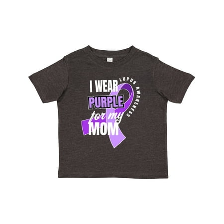 

Inktastic I Wear Purple For My Mom Lupus Awareness Boys or Girls Toddler T-Shirt