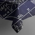 thumbnail image 5 of Math Equations Space Rocket Blue Pattern Square Tablecloth,Waterproof Square Table Cover,Wipeable Spillproof Washable Table Cover for Home Kitchen Party Decor 42"X42"(107x107cm), 5 of 6